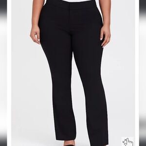 NWT Torrid Studio Standard Millennium Stretch Straight Leg Pants Black Size 12